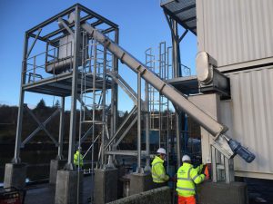 Flake ice plant weigher Stornoway port