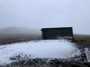 Nevis mountain artificial snow